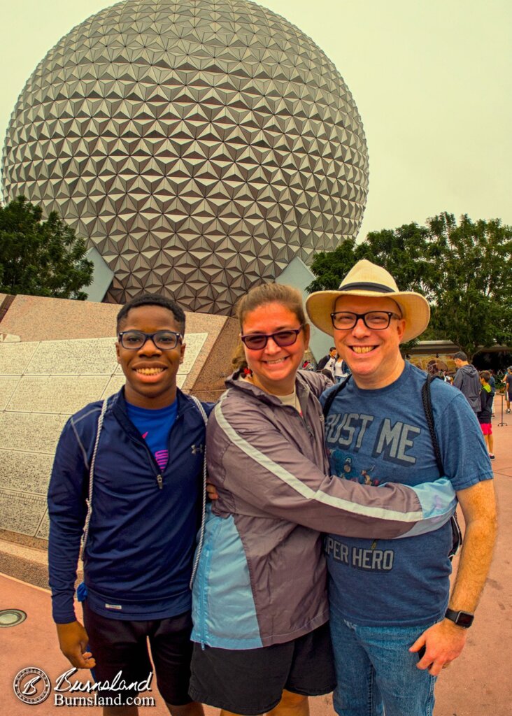 The Burns Family at Epcot in Walt Disney World