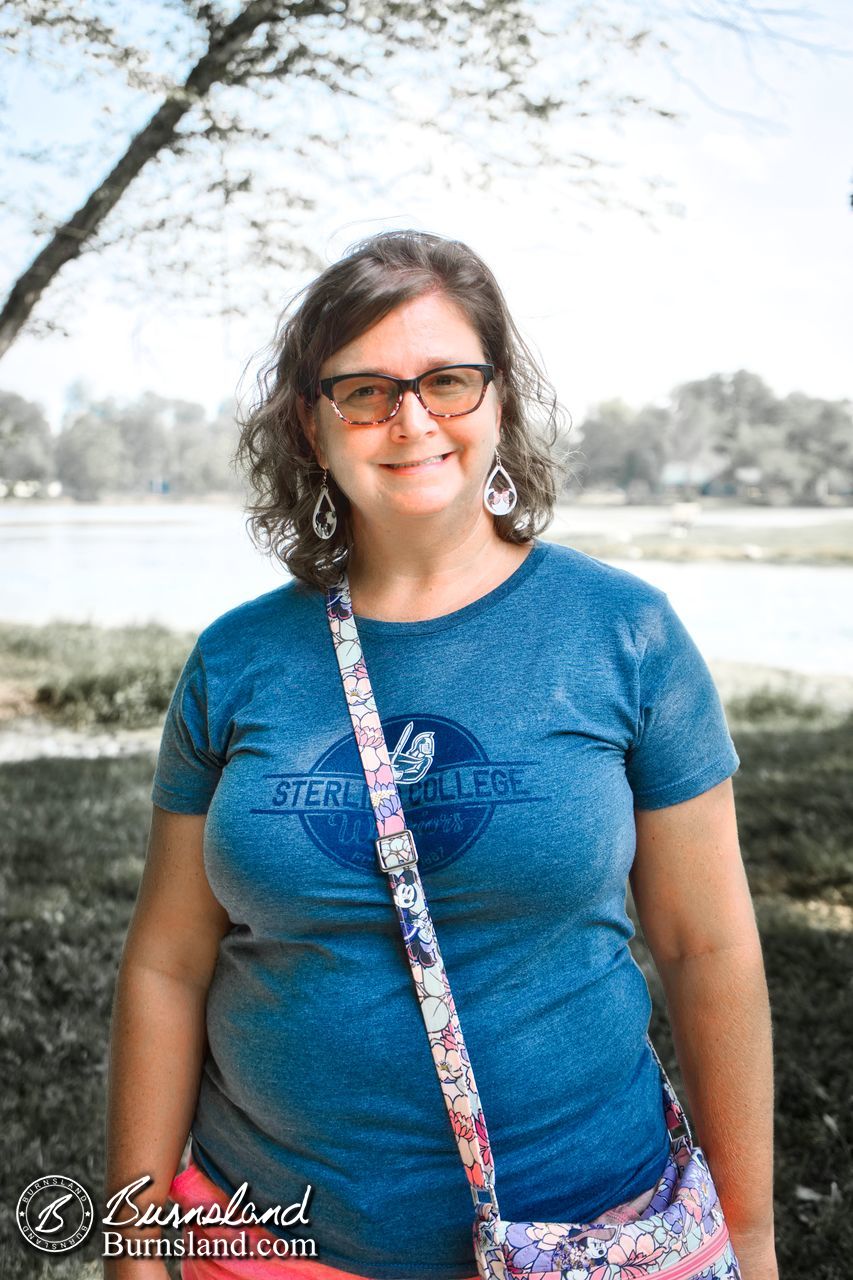 Laura at Mammoth Spring State Park in Arkansas