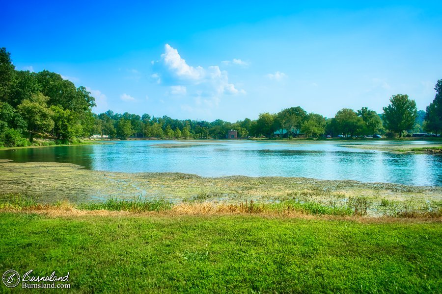 Spring Lake at Mammoth Spring State Park in Arkansas