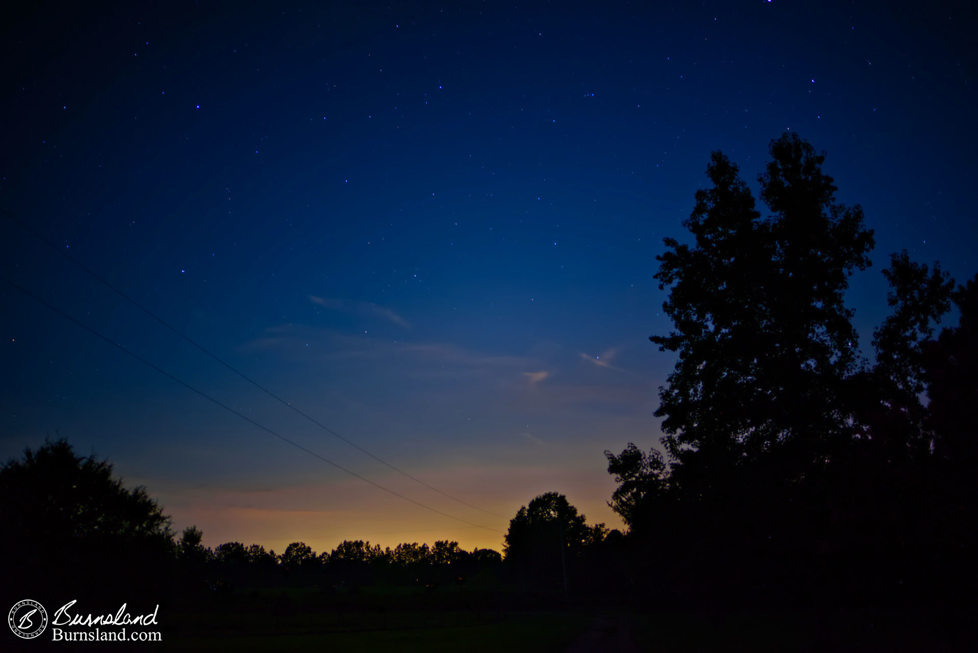 Stars in the Evening Sky