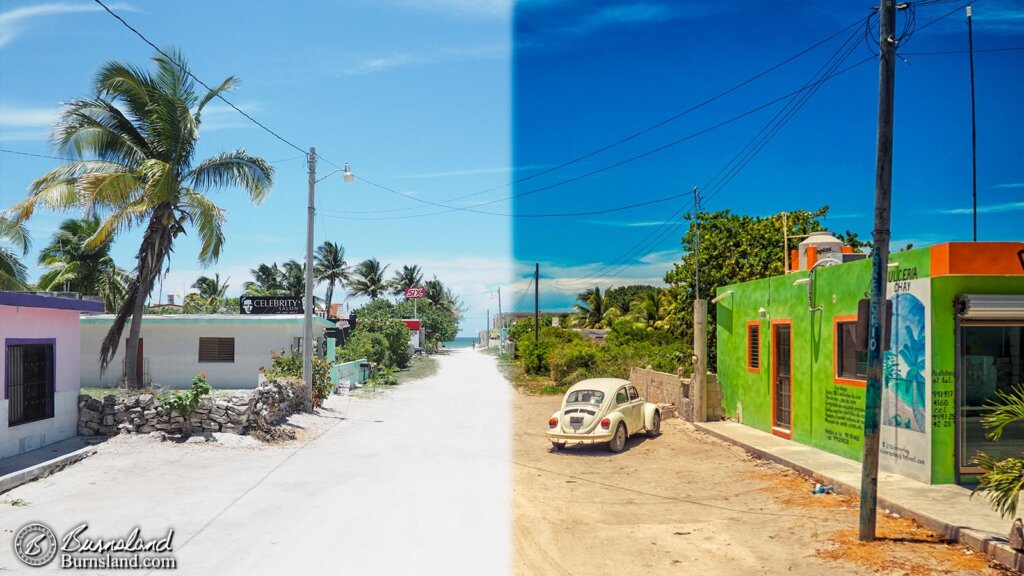 Mexico Street View - before-and-after