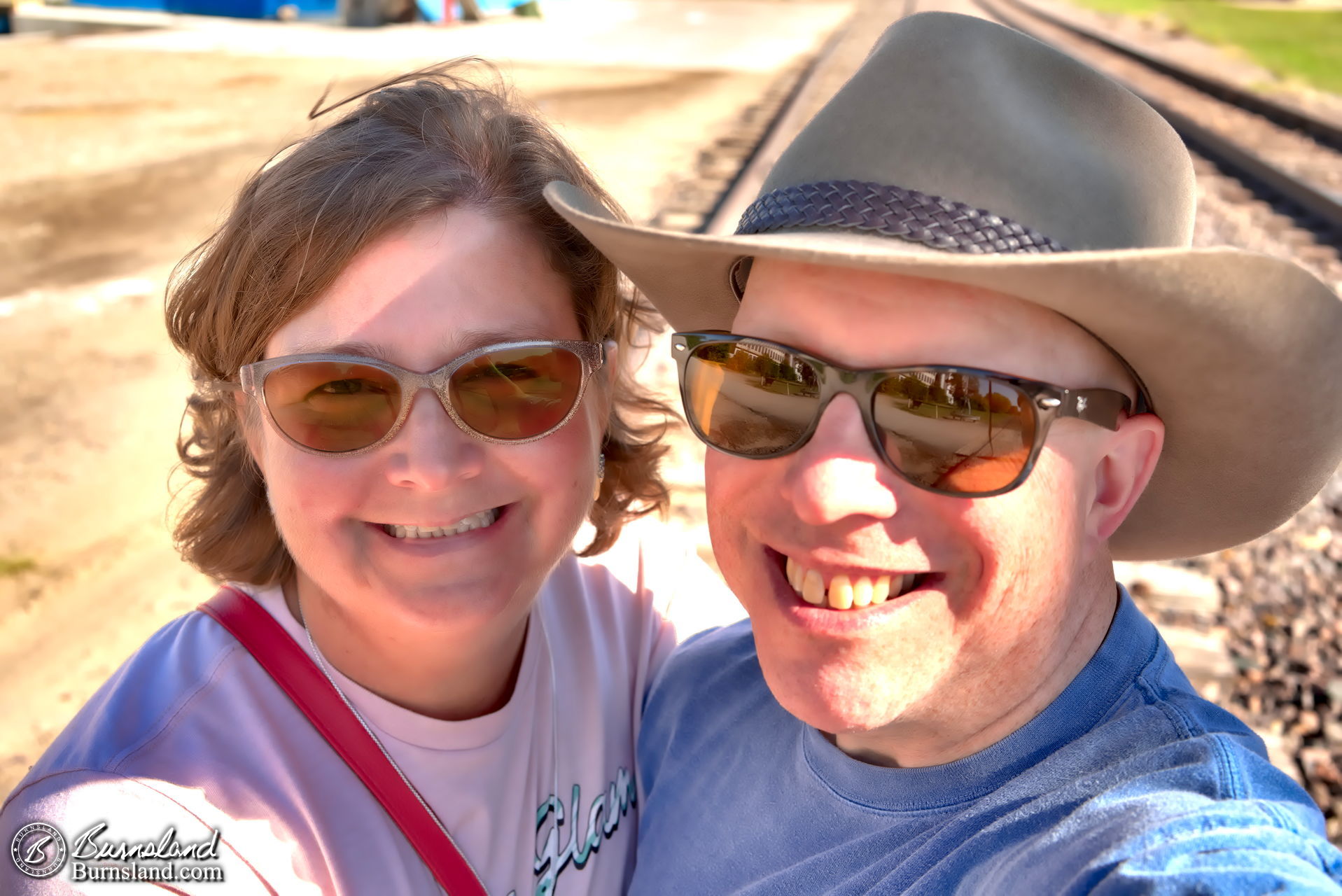 The two of us enjoying a sunny day in Kansas