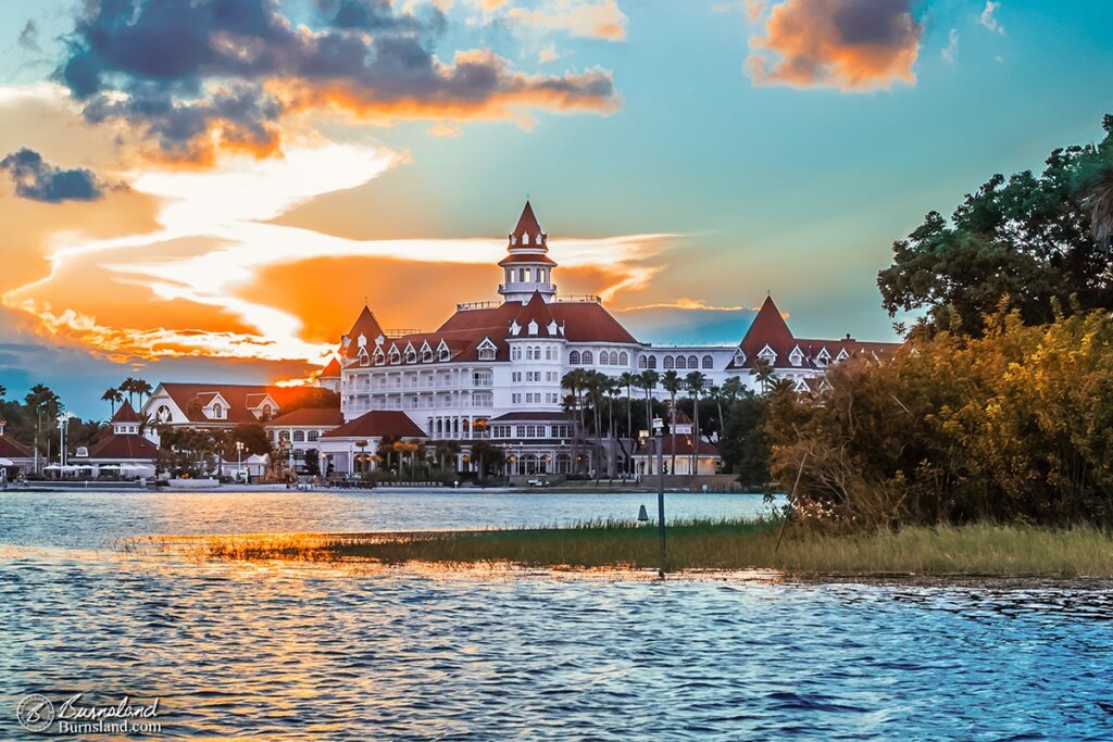 Sun Sets Behind Grand Floridian-enlarged-1200