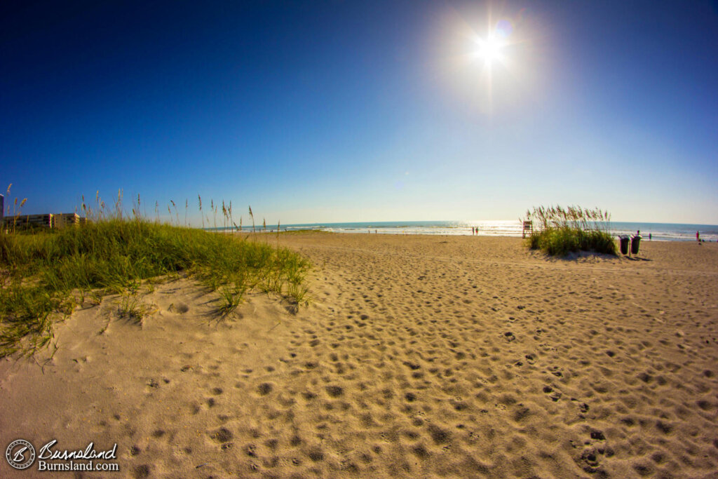 Sunrise at the beach at Cocoa Beach, Florida