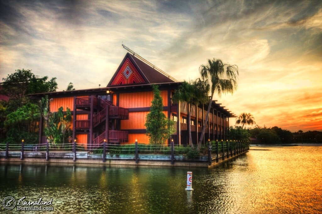 Sunset at the Polynesian Village Resort at Walt Disney World