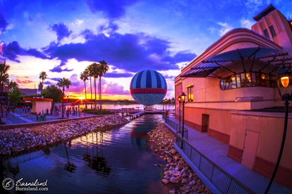 Sunset at Disney Springs