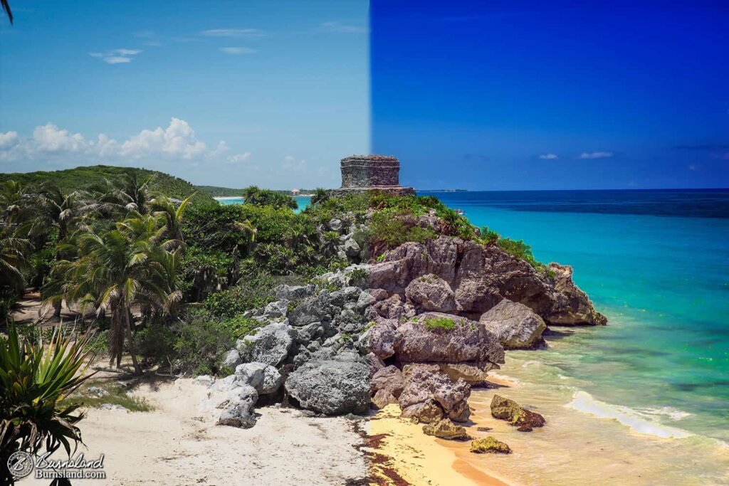 Temple of God of Wind at Tulum-beforeafter-1500