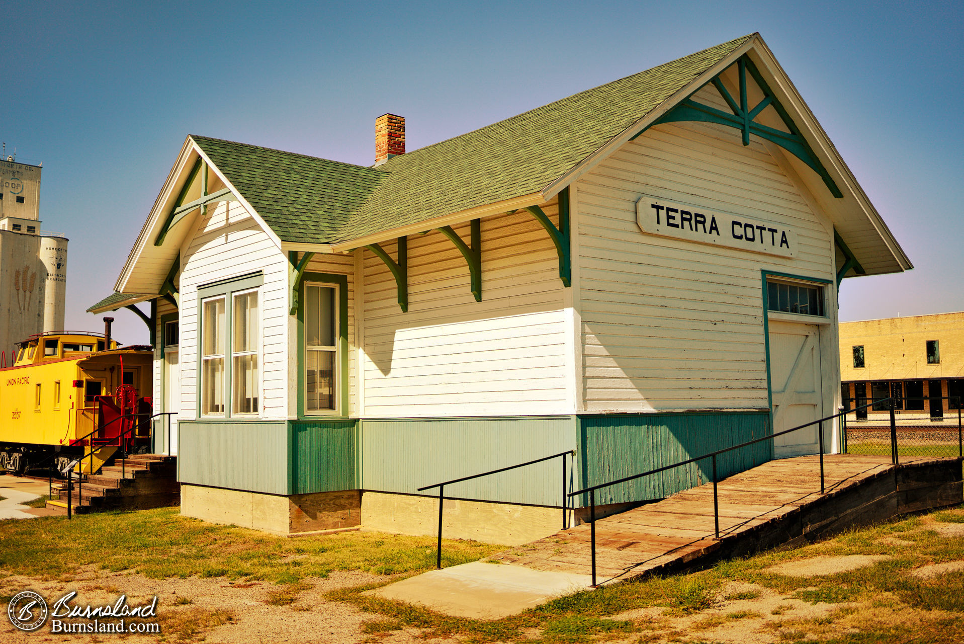 Terra Cotta Railroad Depot in Ellsworth, Kansas