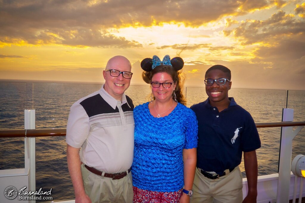 Steve, Laura, and Jaylin at Sunset