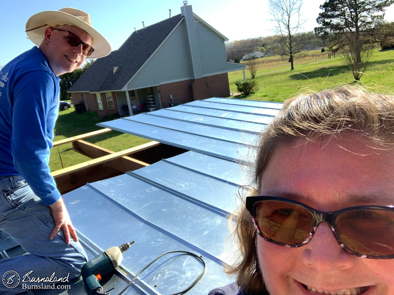 Attaching the roof panels