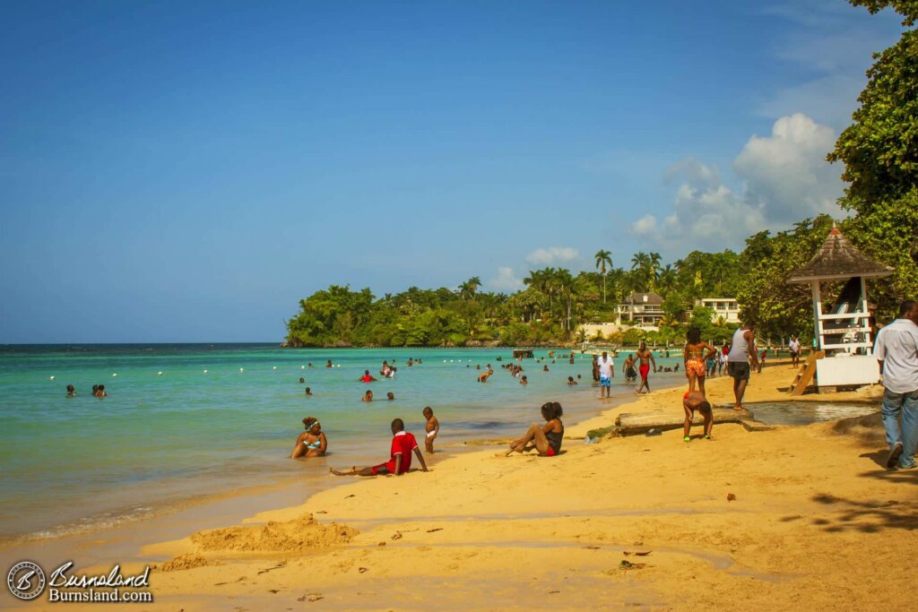 The Beach at Dunn’s River Falls in Jamaica