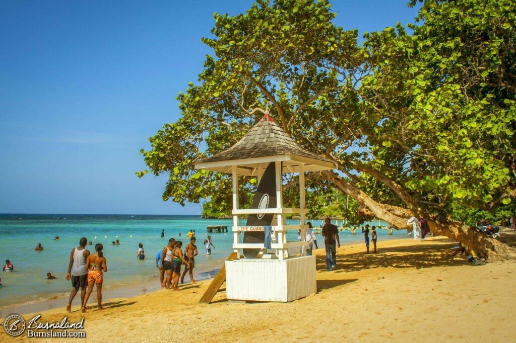 The Beach at Dunn’s River Falls in Jamaica