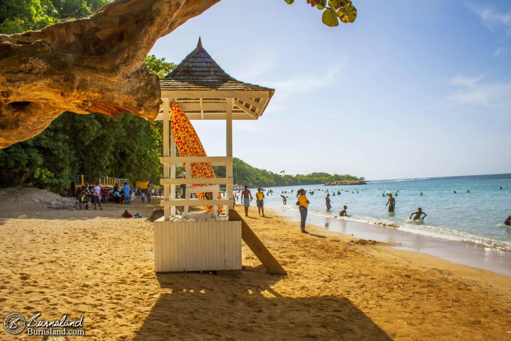 The Beach at Dunn’s River Falls in Jamaica