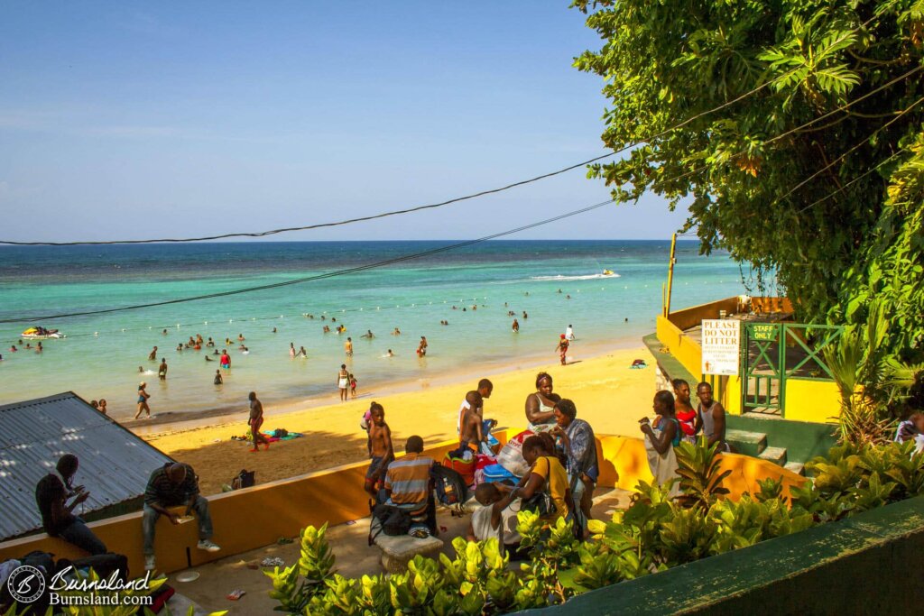 The Beach at Dunn’s River Falls in Jamaica