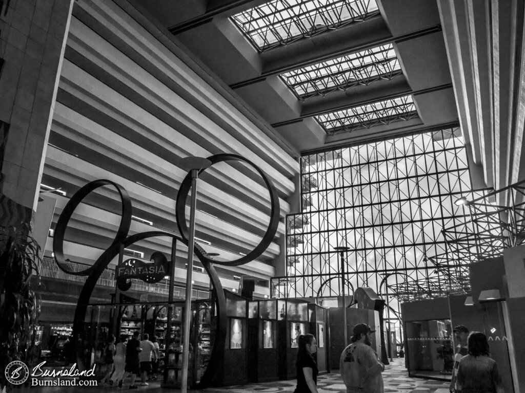 The Contemporary Resort at Walt Disney World in Black and White