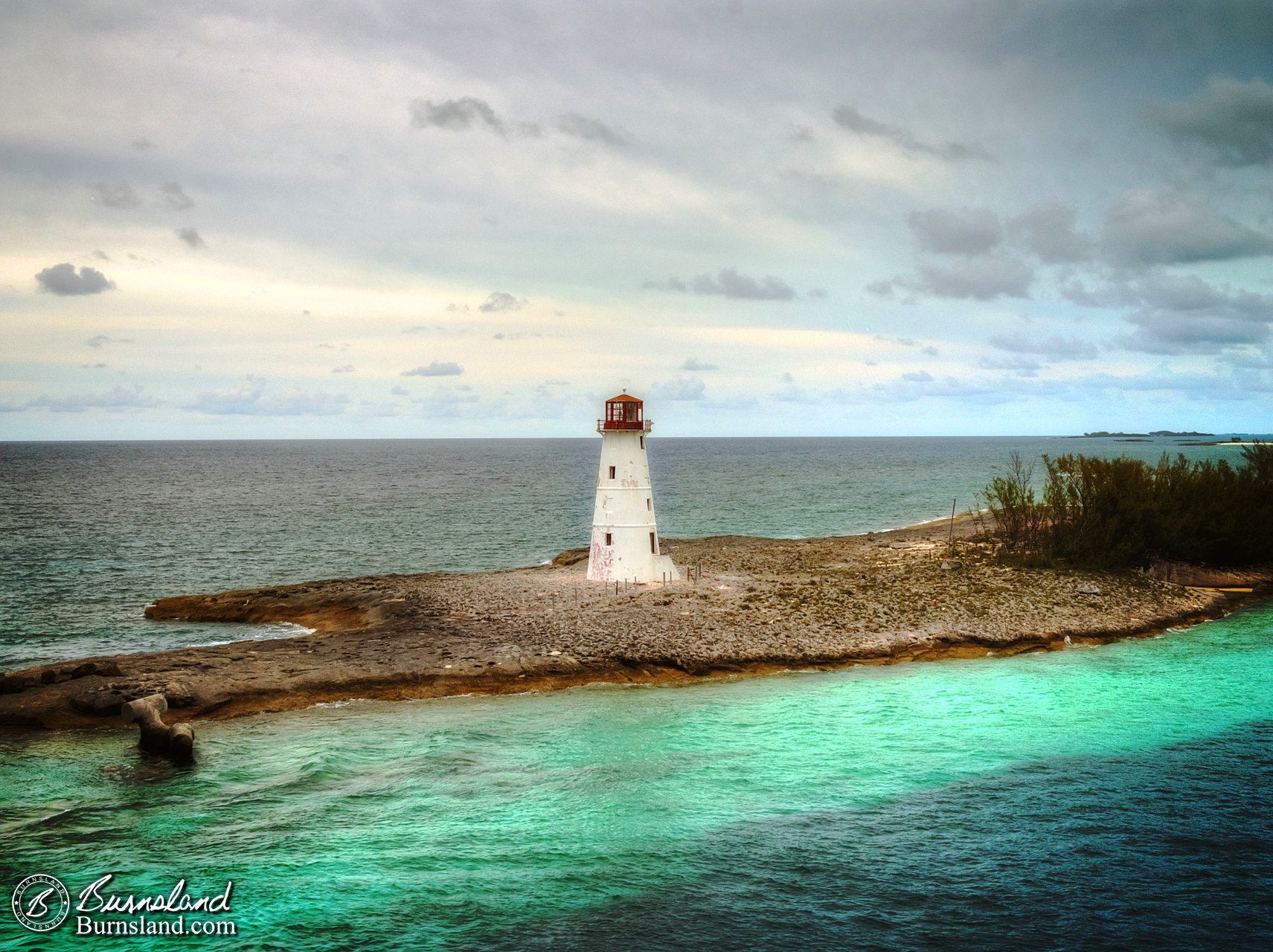 This lighthouse in Nassau, Bahamas, stands near where the cruise ships arrive and depart