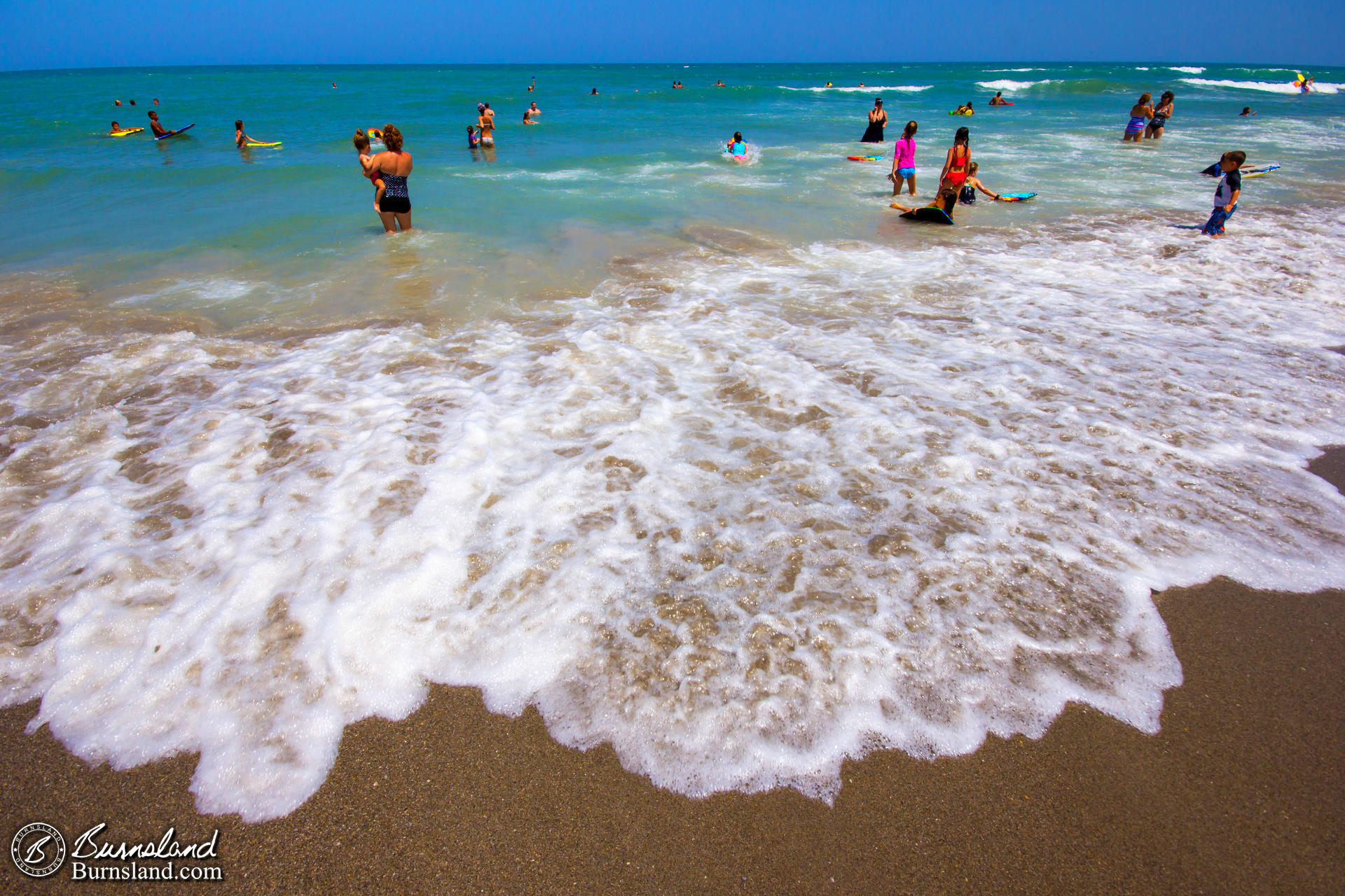 The Waves Roll In at Cocoa Beach, Florida