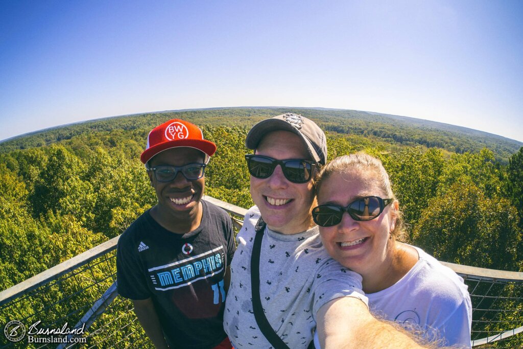 Atop the Big Hill Pond State Park Observation Tower in Tennessee