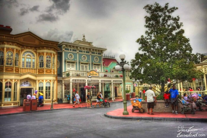 Town Square on Main Street USA in the Magic Kingdom at Walt Disney World