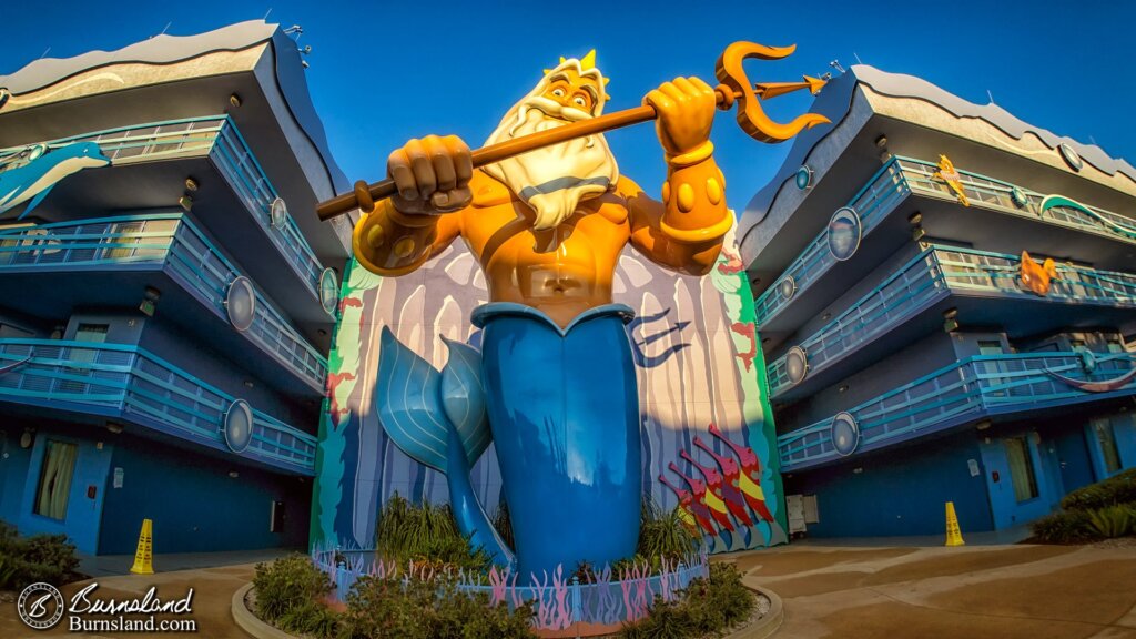 King Triton at the Art of Animation Resort at Walt Disney World