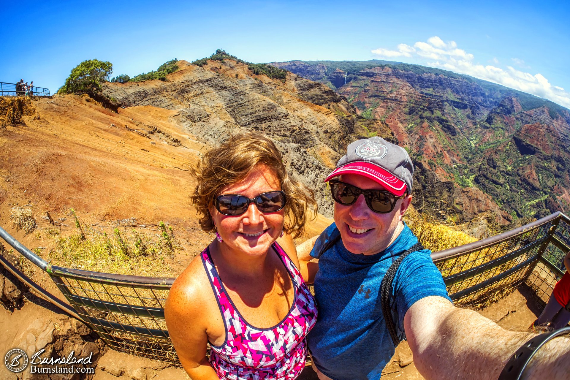 At Waimea Canyon on the island of Kaua’i in Hawai’i