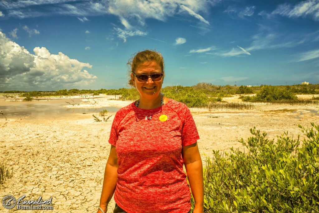 Laura in the Yucatan Salt Flat