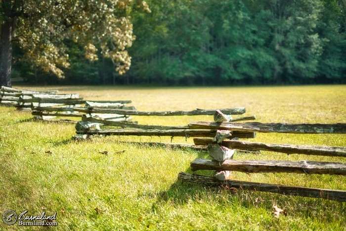 Split-rail fence at Shiloh National Military Park