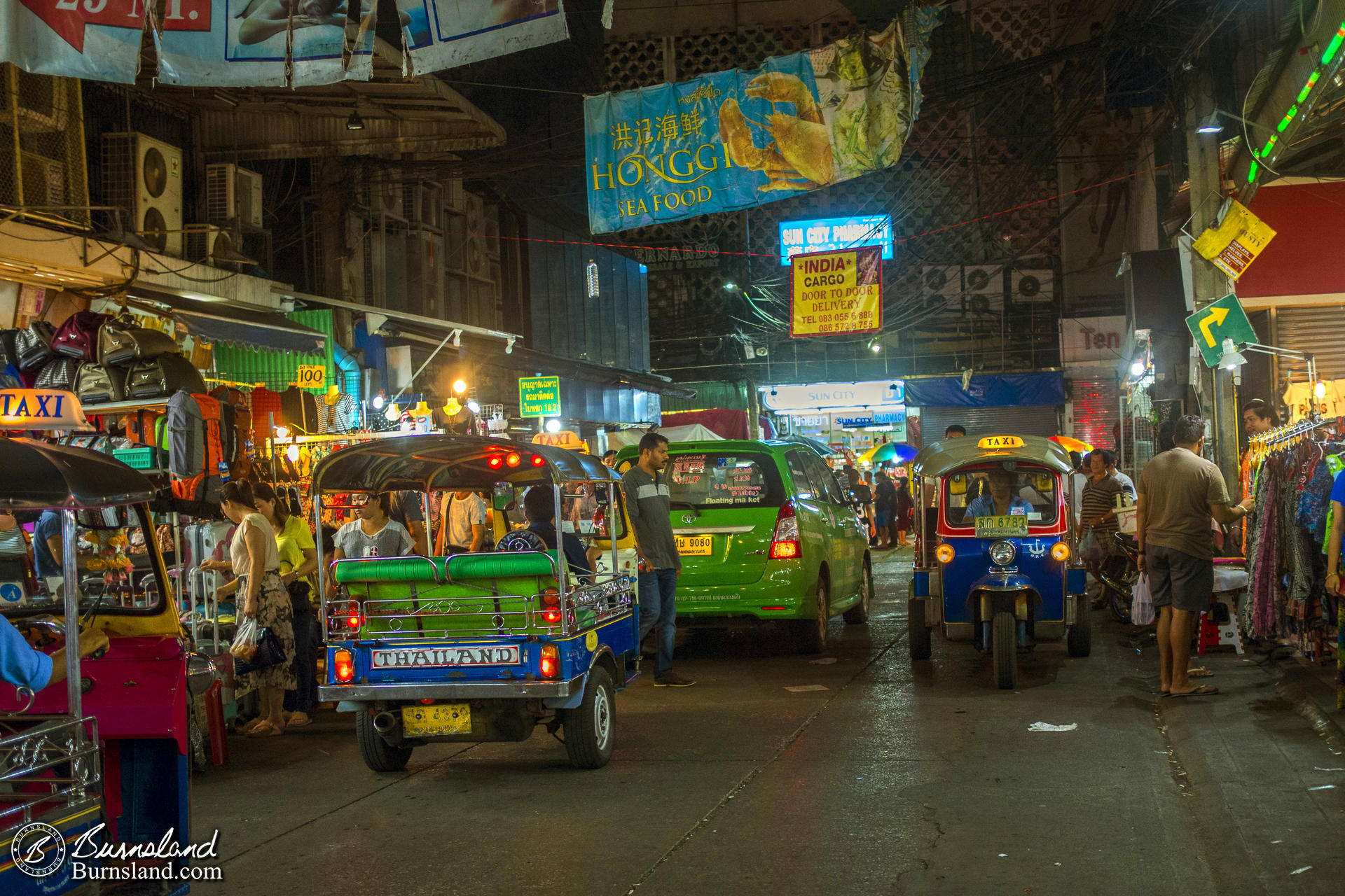 Walking Through Bangkok At Night