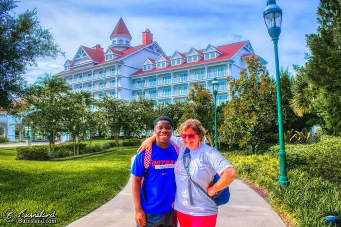 Laura and Jaylin at the Grand Floridian Resort at Walt Disney World