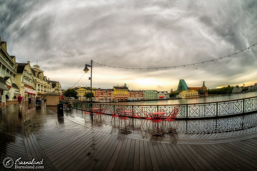 Walt Disney World Boardwalk after the rain