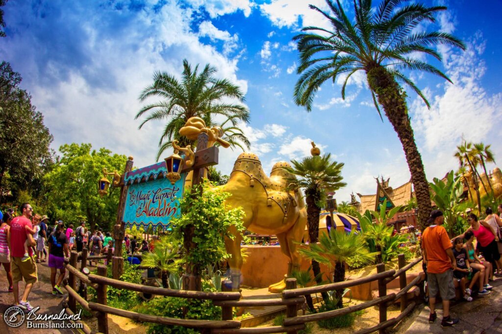 Spitting Camels at the Magic Carpets of Aladdin in the Magic Kingdom at Walt Disney World