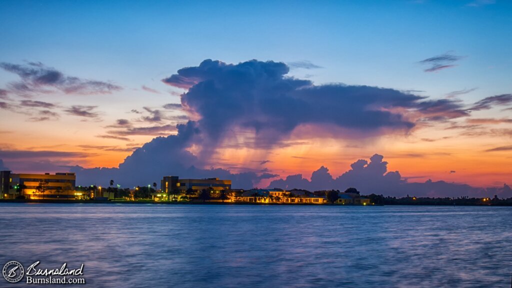 Sunset across the water in Florida