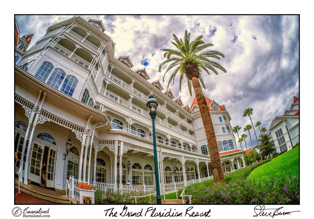 Standing outside one of the buildings at the Grand Floridian Resort at Walt Disney World. Although we didn’t actually stay there. Read all about it at Burnsland!