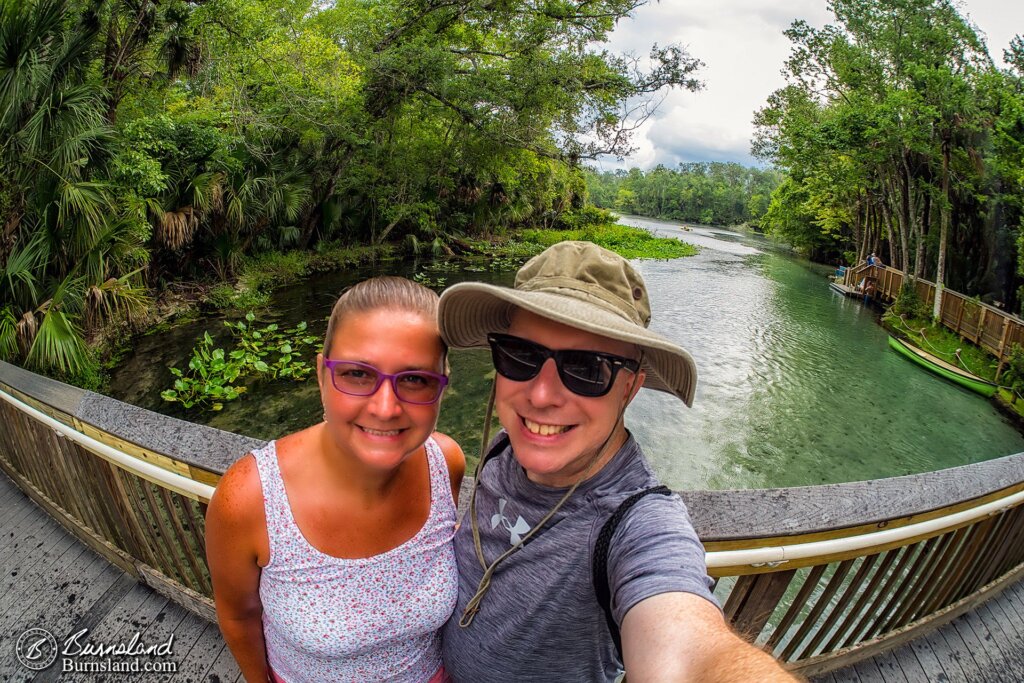 Laura and Steve at Wekiwa Springs State Park in Florida