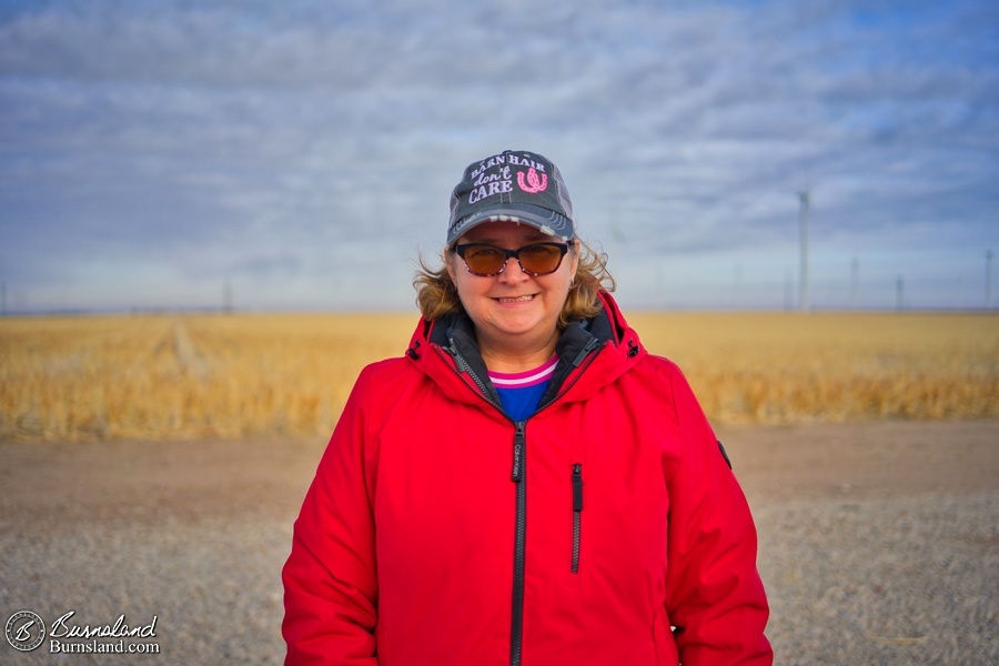 Laura and the wheat field