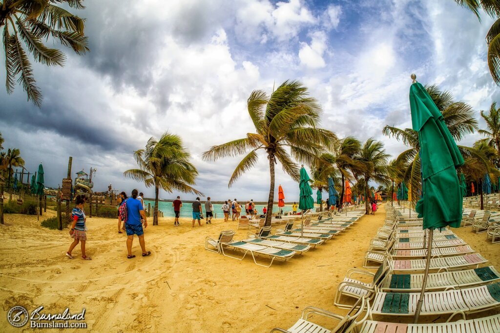 Wind on Castaway Cay, the Bahamas island of the Disney Cruise Line