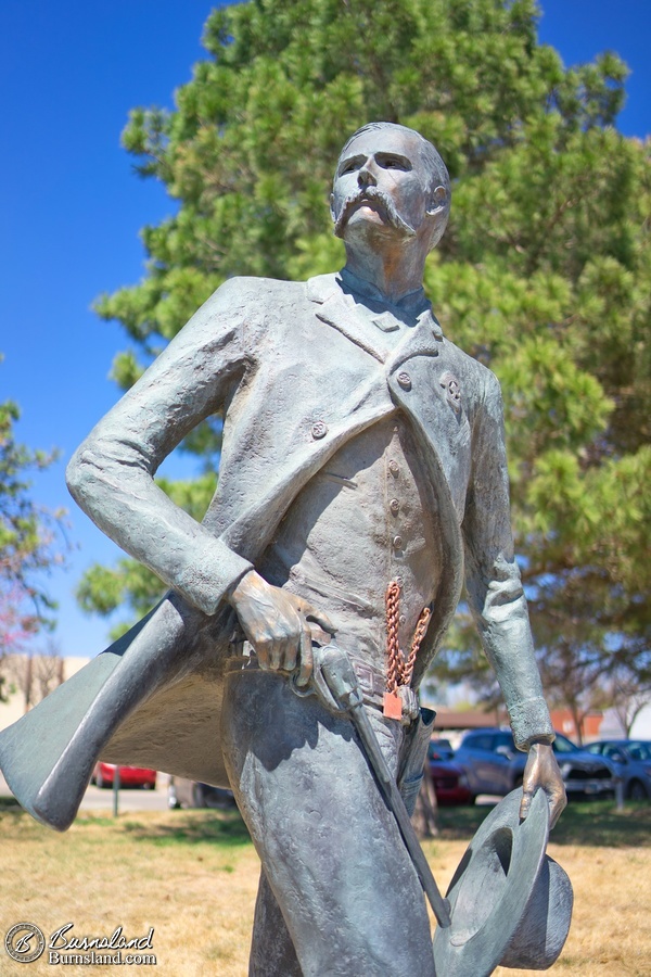 Wyatt Earp statue in Dodge City, Kansas